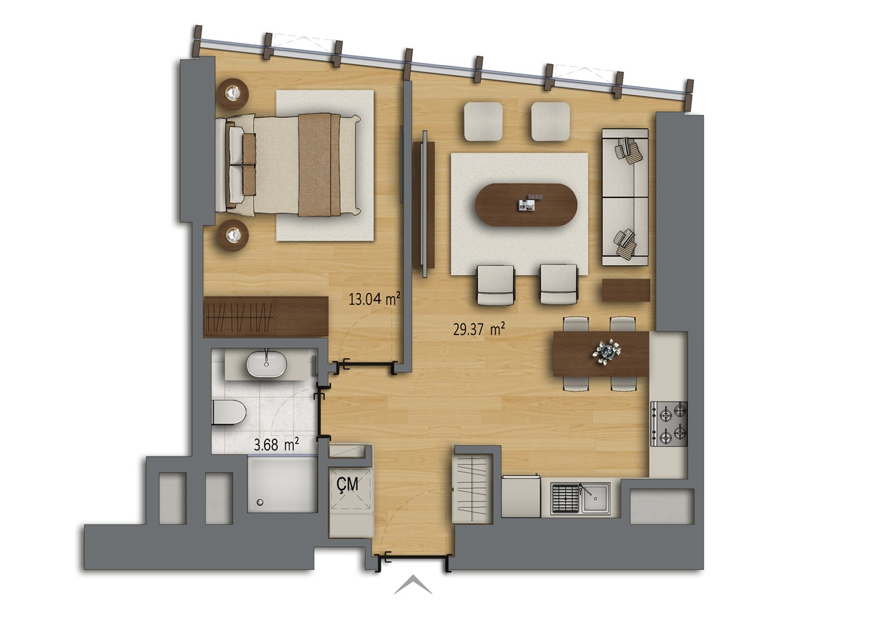 Апартаменты в Стамбуле, Турция, 75 м² - фото 6