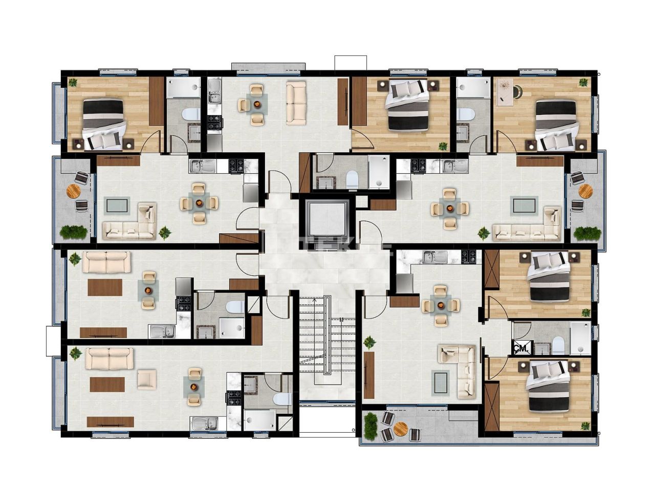 Апартаменты в Газимагусе, Кипр, 80 м² - фото 13