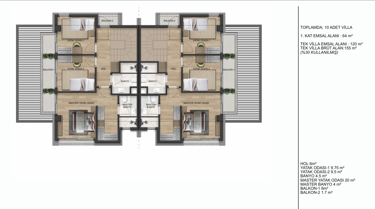 Вилла в Анталии, Турция, 160 м² - фото 10