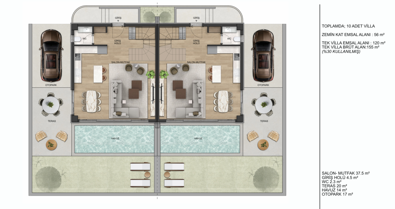 Вилла в Анталии, Турция, 160 м² - фото 11