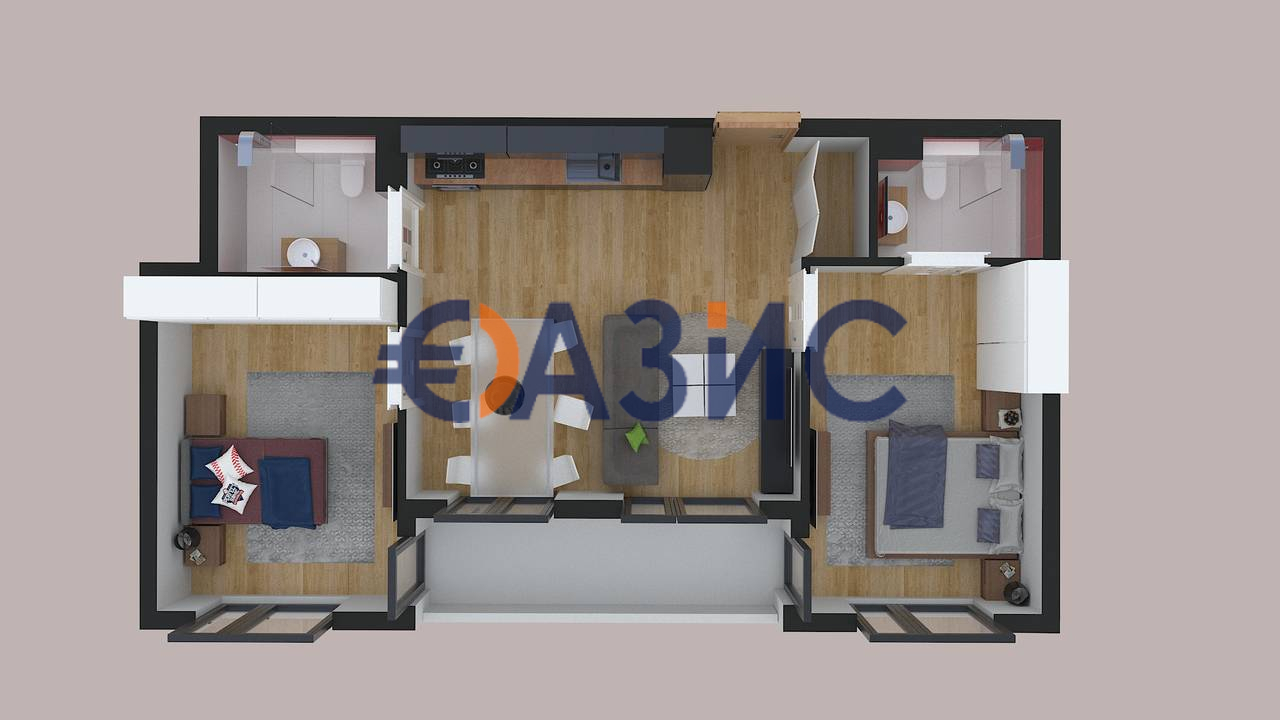 Апартаменты в Бургасе, Болгария, 91.5 м² - фото 2