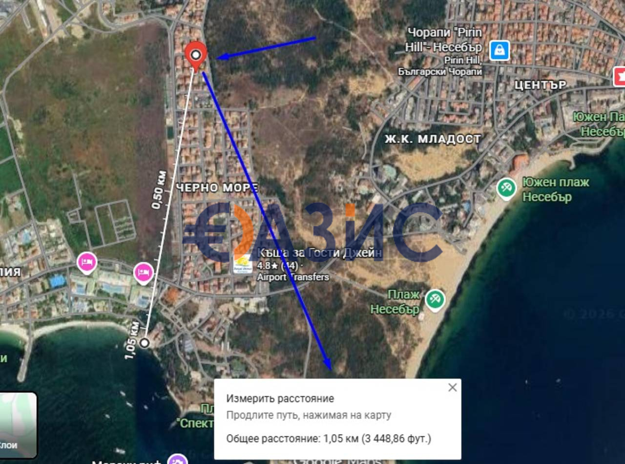 Апартаменты в Несебре, Болгария, 46 м² - фото 12