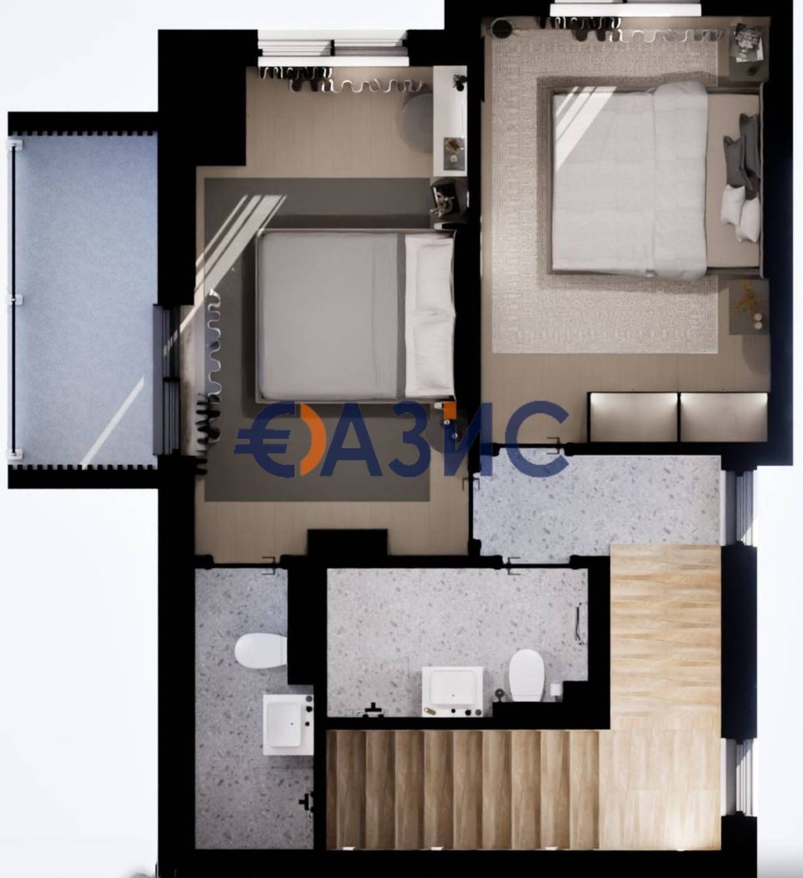 Апартаменты в Кошарице, Болгария, 110.5 м² - фото 14