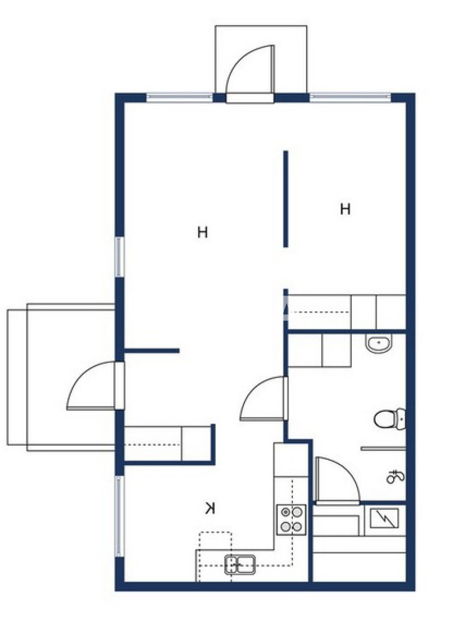 Квартира Хювинкяа, Финляндия, 41 м² - фото 2