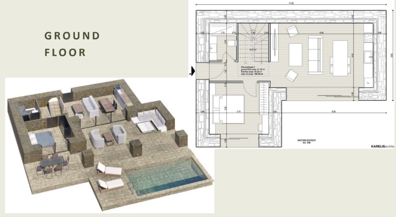 Вилла на Пелопоннесе, Греция, 126.5 м² - фото 10