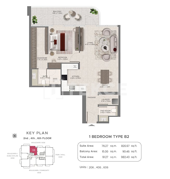 Апартаменты в Дубае, ОАЭ, 90 м² - фото 4