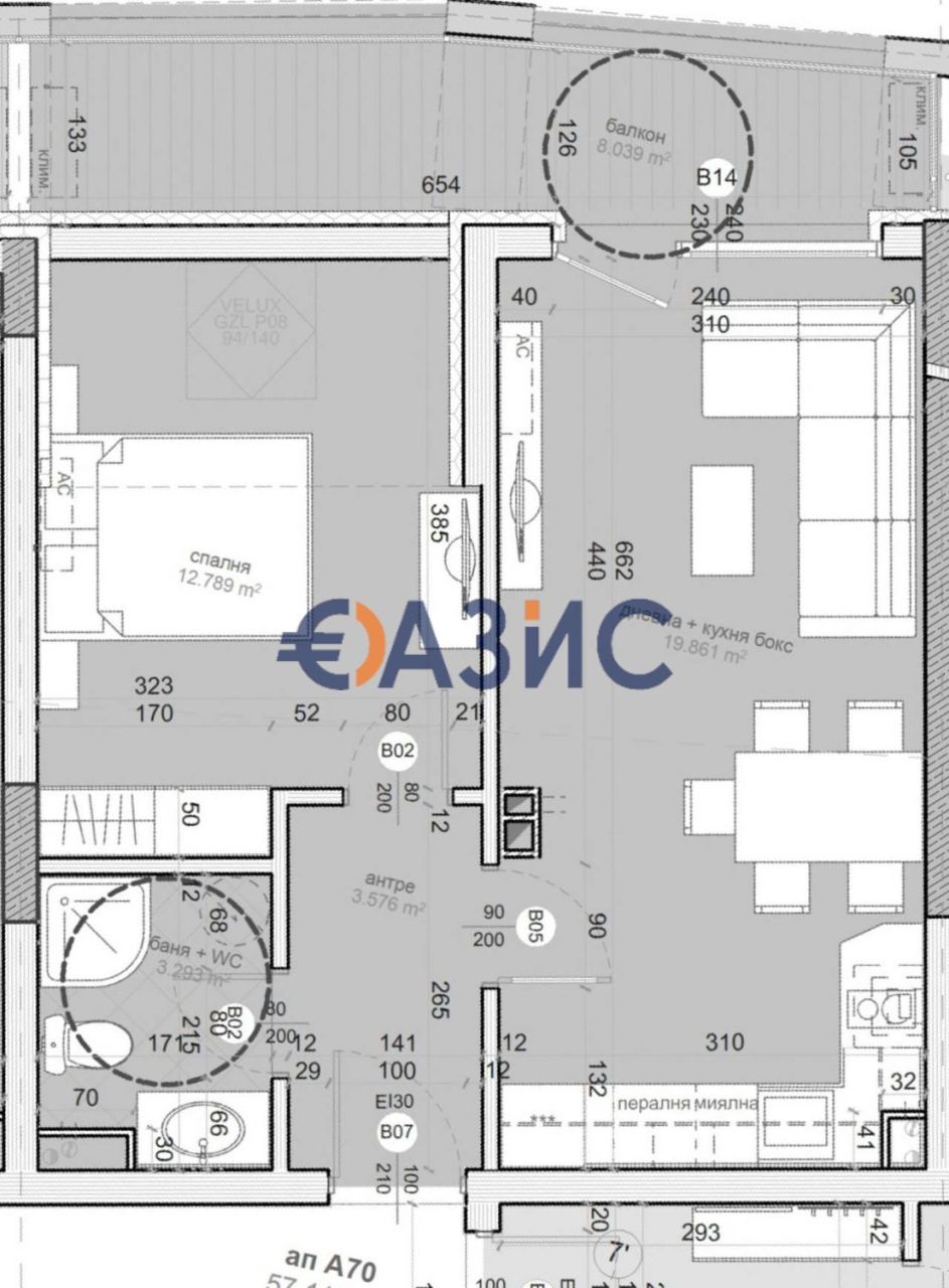 Апартаменты в Бургасе, Болгария, 64.5 м² - фото 4