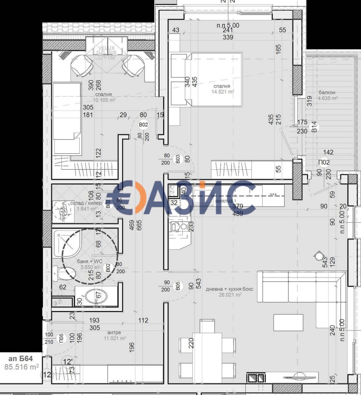 Апартаменты в Бургасе, Болгария, 98.1 м² - фото 4