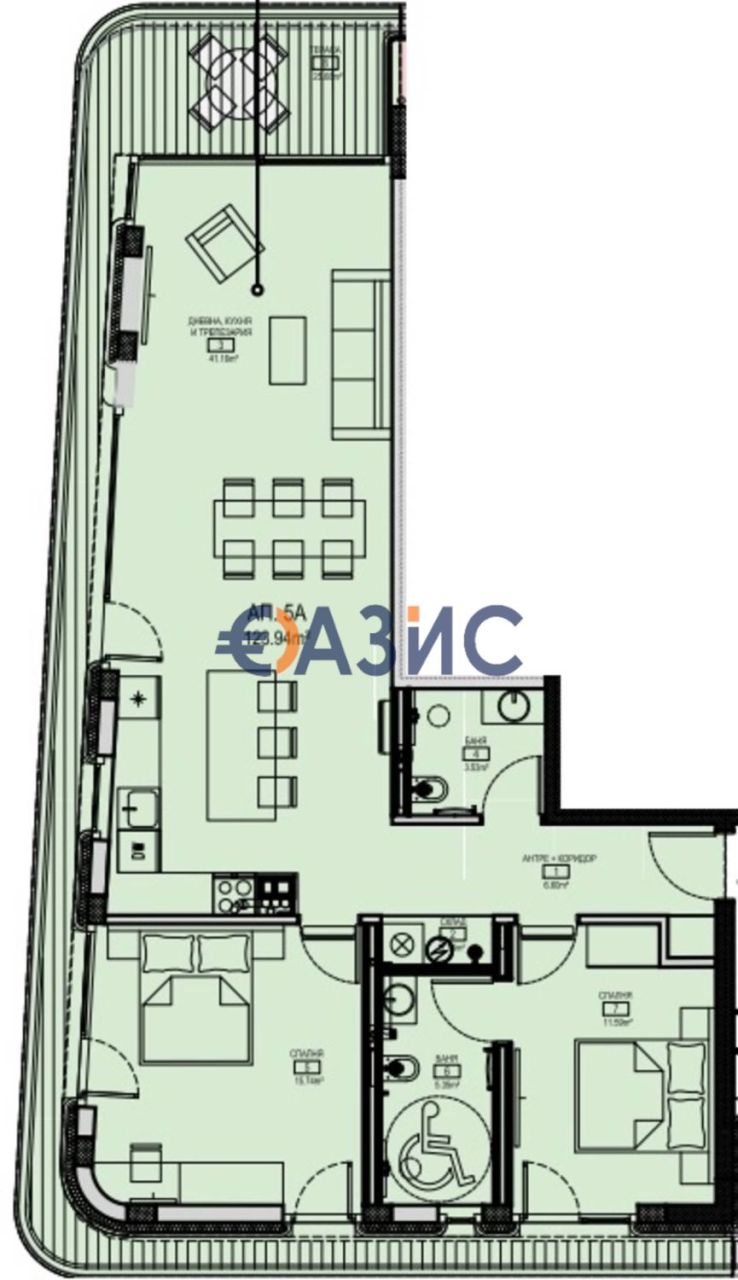 Апартаменты в Бургасе, Болгария, 150.9 м² - фото 5