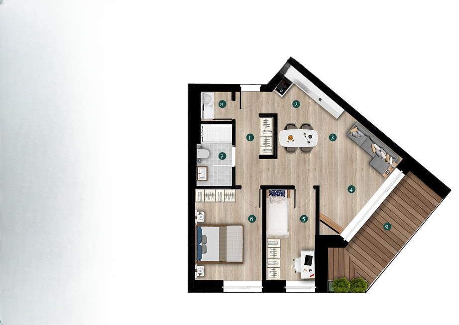 Квартира в Любляне, Словения, 73 м² - фото 3