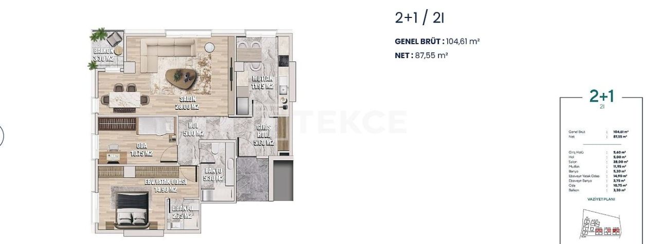 Апартаменты в Стамбуле, Турция, 193 м² - фото 19