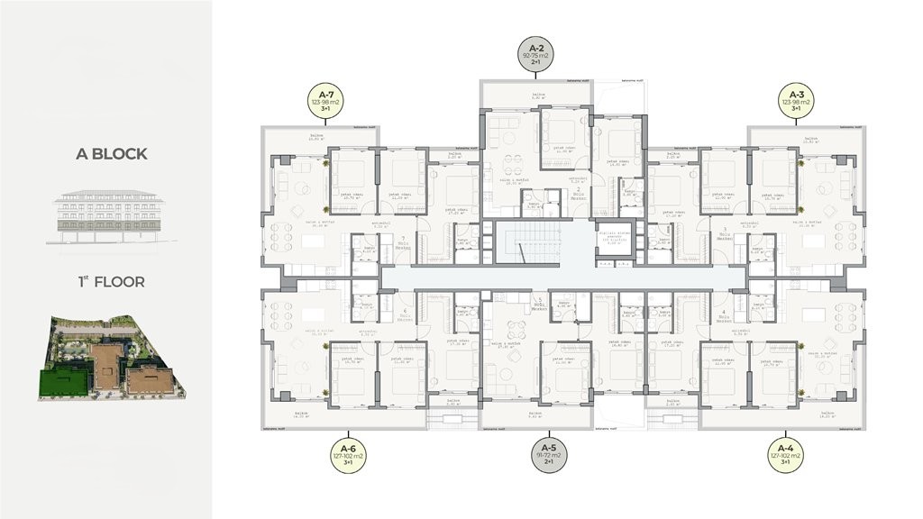 Квартира в Алании, Турция, 63 м² - фото 9