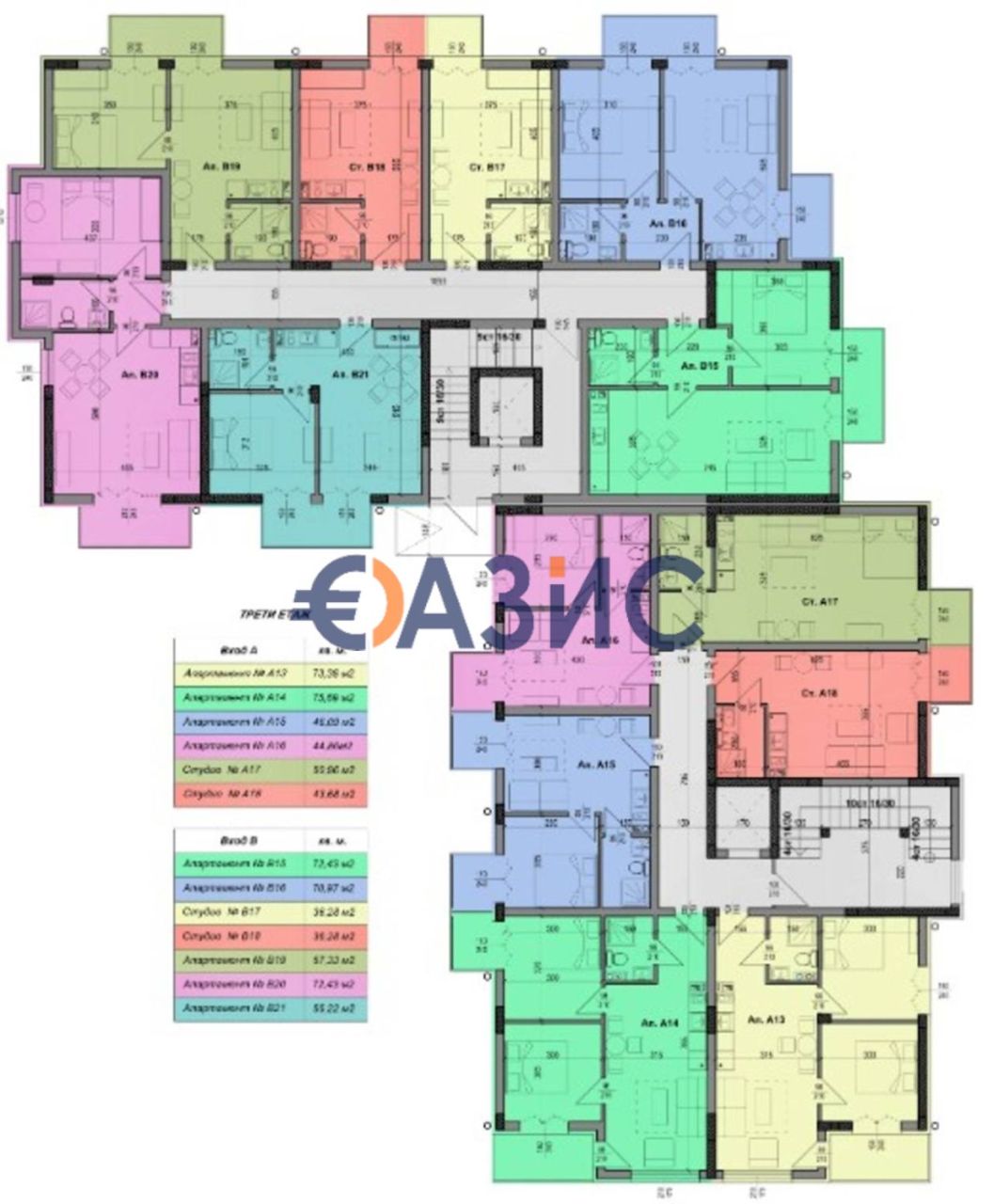 Апартаменты в Несебре, Болгария, 44 м² - фото 17