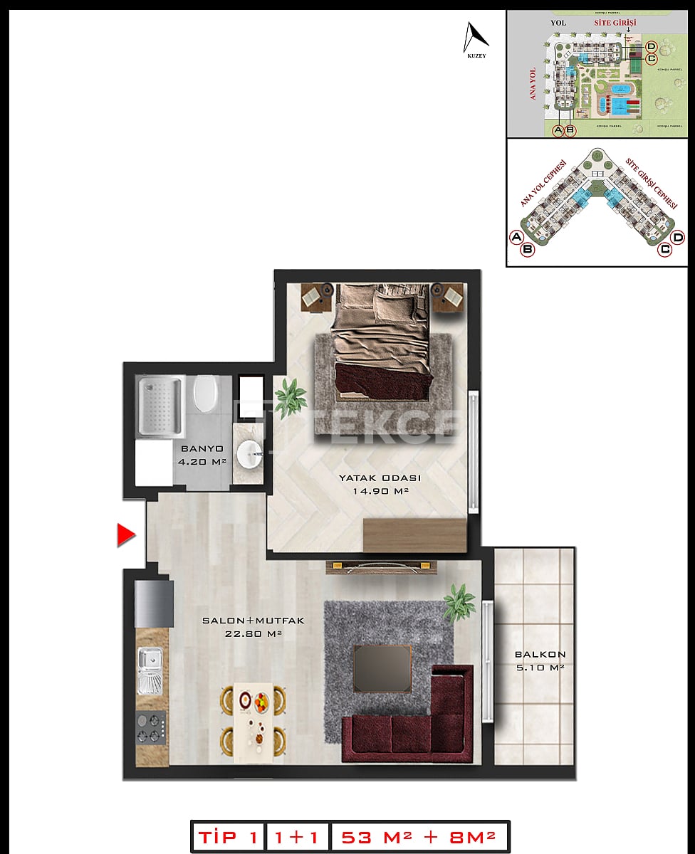 Апартаменты в Анталии, Турция, 119 м² - фото 11