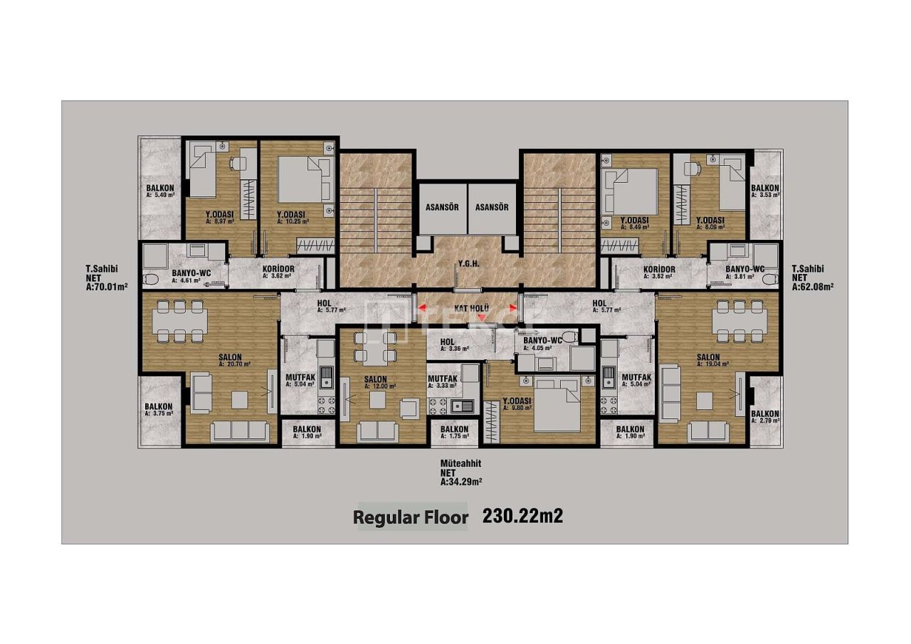 Апартаменты в Стамбуле, Турция, 60 м² - фото 13