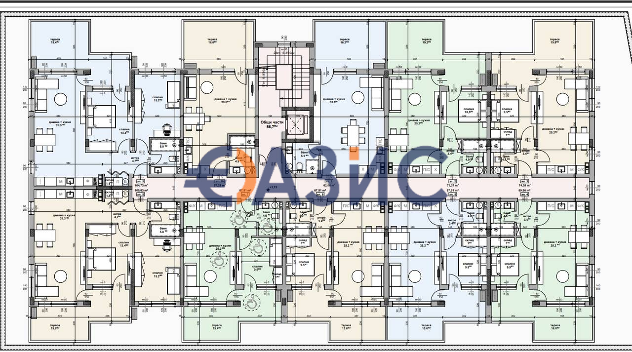 Апартаменты в Равде, Болгария, 75.5 м² - фото 12