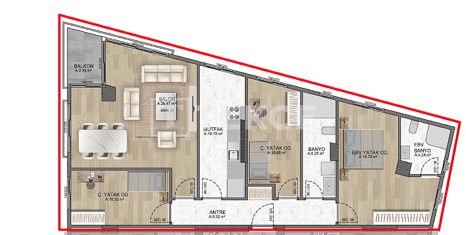 Апартаменты в Стамбуле, Турция, 246 м² - фото 14