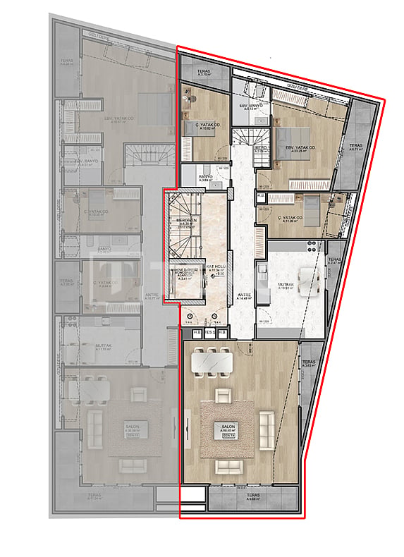 Апартаменты в Стамбуле, Турция, 65 м² - фото 15