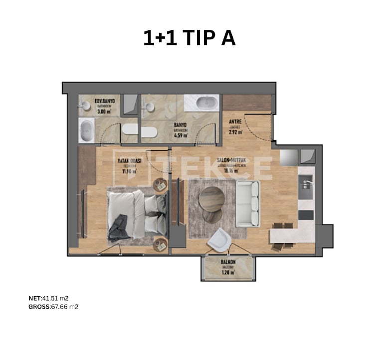 Апартаменты в Стамбуле, Турция, 150 м² - фото 18