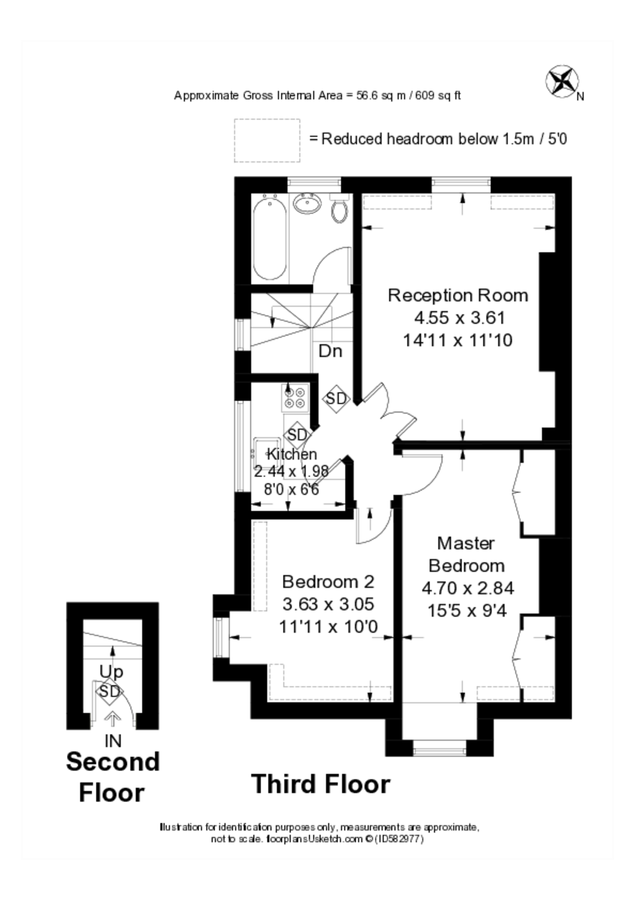 Квартира в Лондоне, Великобритания, 57 м² - фото 7