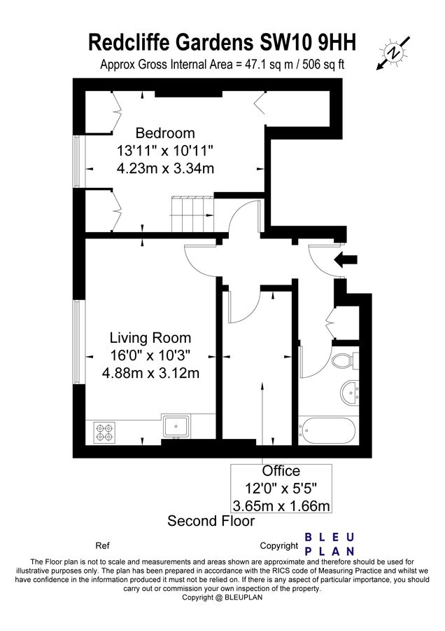 Квартира в Лондоне, Великобритания, 47 м² - фото 7