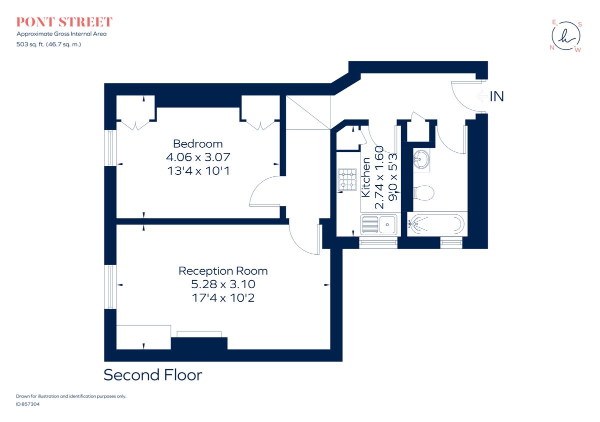 Квартира в Лондоне, Великобритания, 47 м² - фото 8