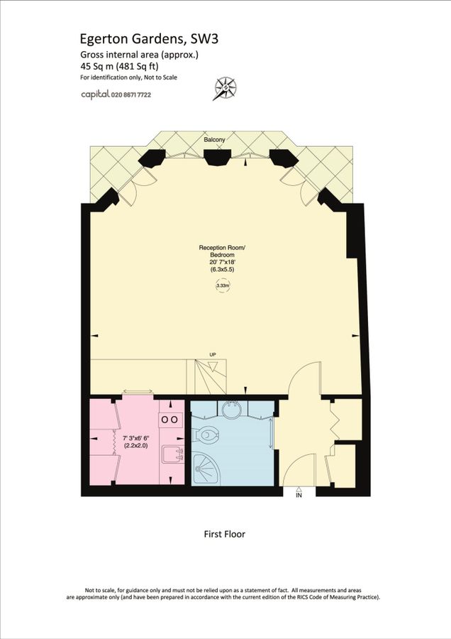 Квартира в Лондоне, Великобритания, 45 м² - фото 8