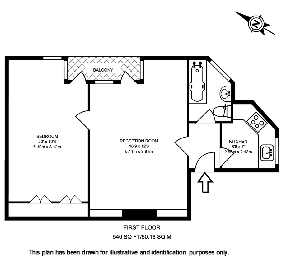 Квартира в Лондоне, Великобритания, 50 м² - фото 8