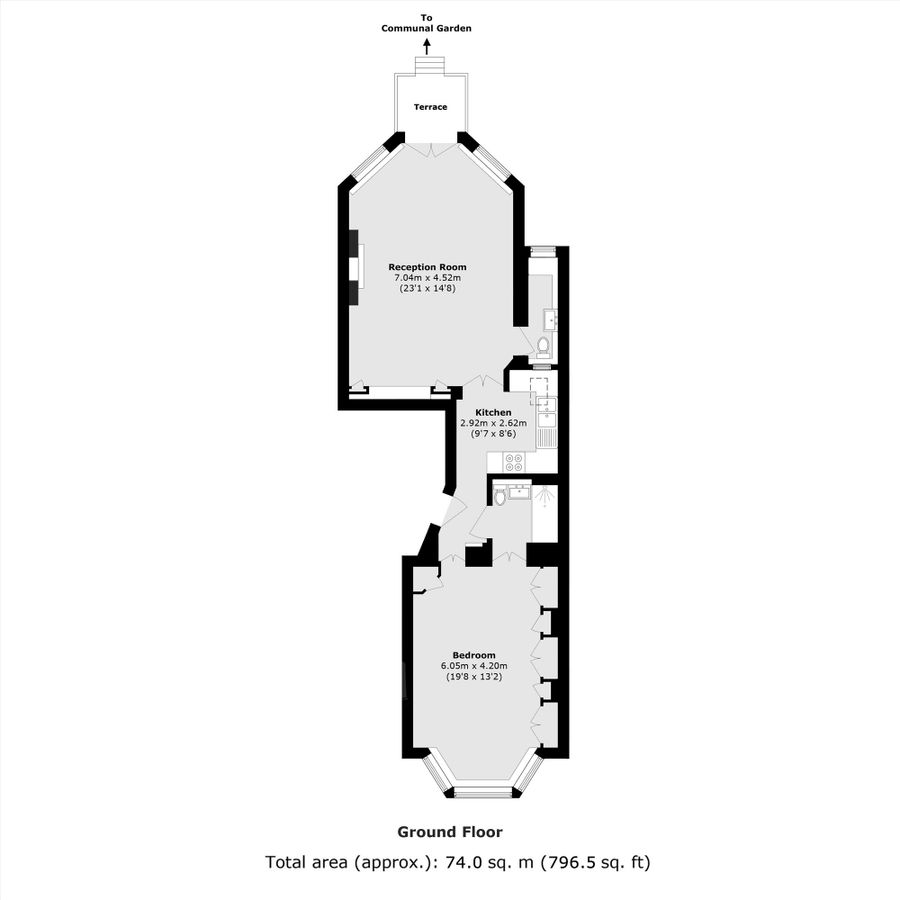Квартира в Лондоне, Великобритания, 74 м² - фото 9