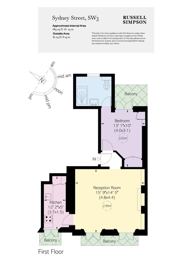 Квартира в Лондоне, Великобритания, 45 м² - фото 9