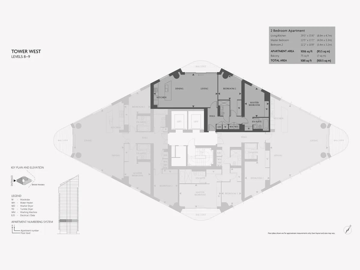 Квартира в Лондоне, Великобритания, 94 м² - фото 9