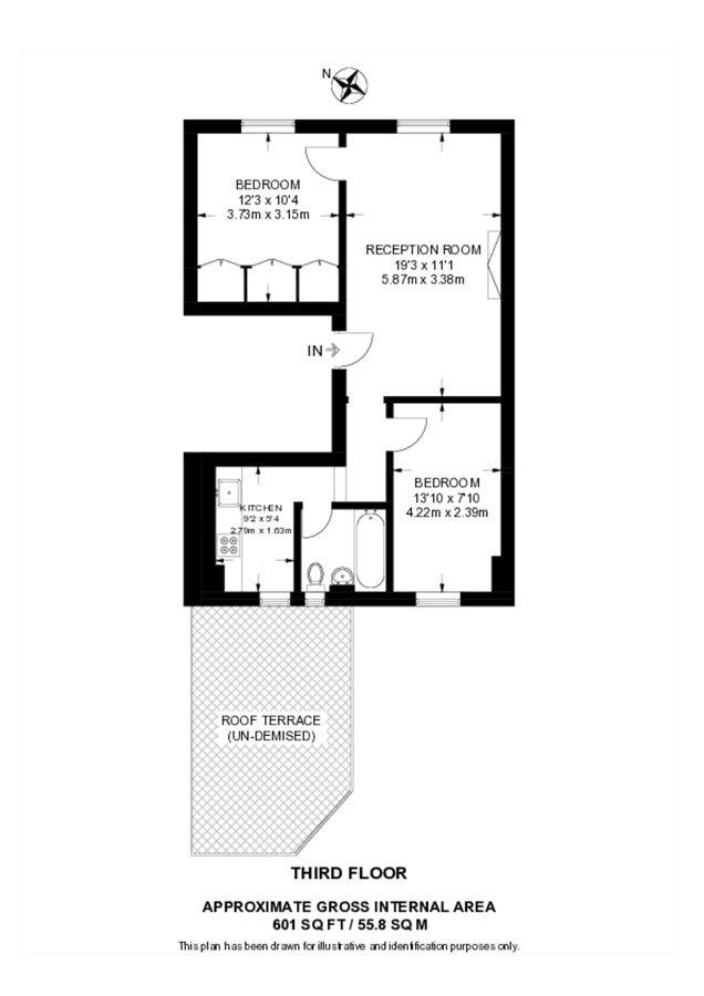 Квартира в Лондоне, Великобритания, 56 м² - фото 10