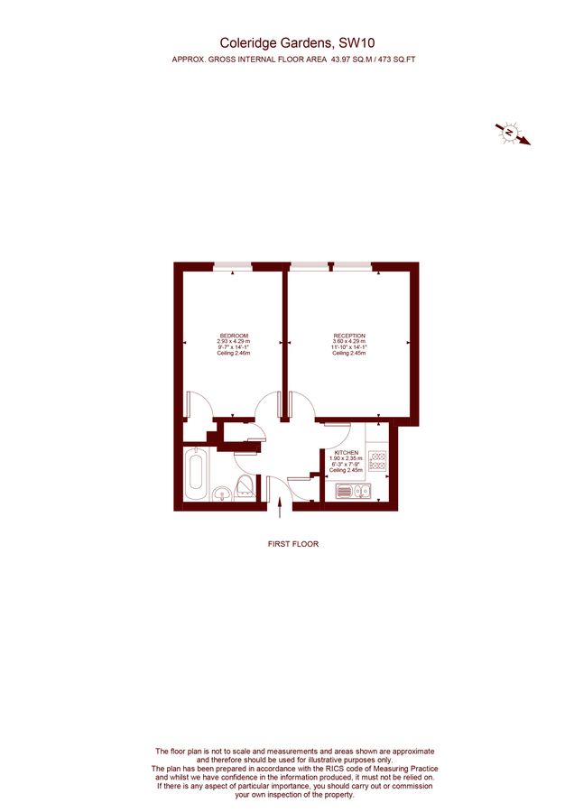 Квартира в Лондоне, Великобритания, 45 м² - фото 10