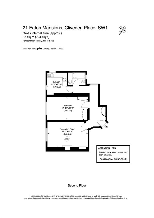 Квартира в Лондоне, Великобритания, 67 м² - фото 10