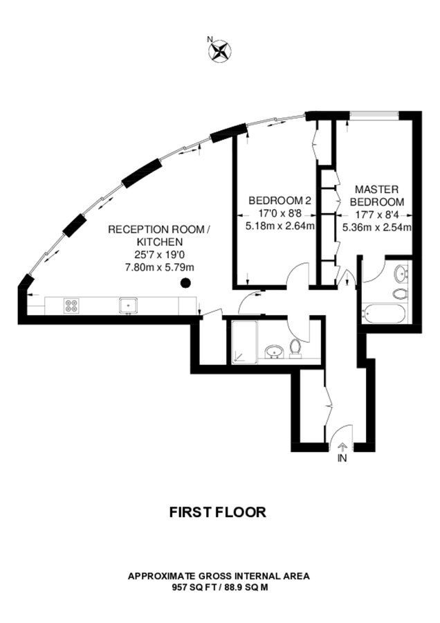 Квартира в Лондоне, Великобритания, 89 м² - фото 10