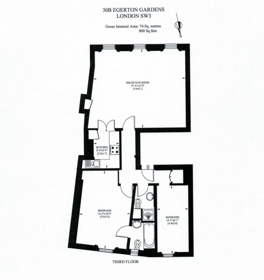 Квартира в Лондоне, Великобритания, 74 м² - фото 10