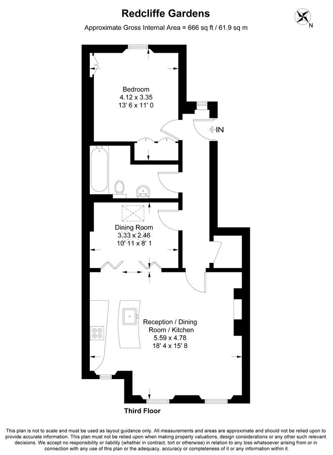 Квартира в Лондоне, Великобритания, 62 м² - фото 10