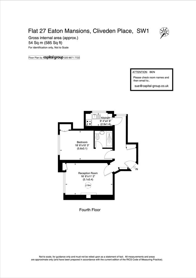 Квартира в Лондоне, Великобритания, 54 м² - фото 10