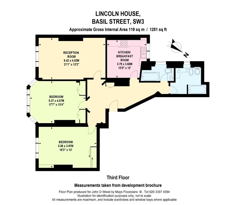 Квартира в Лондоне, Великобритания, 119 м² - фото 11