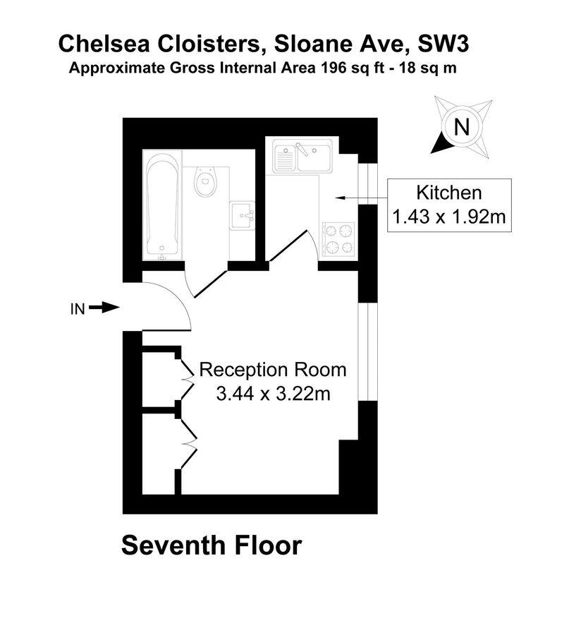 Квартира в Лондоне, Великобритания, 18 м² - фото 13