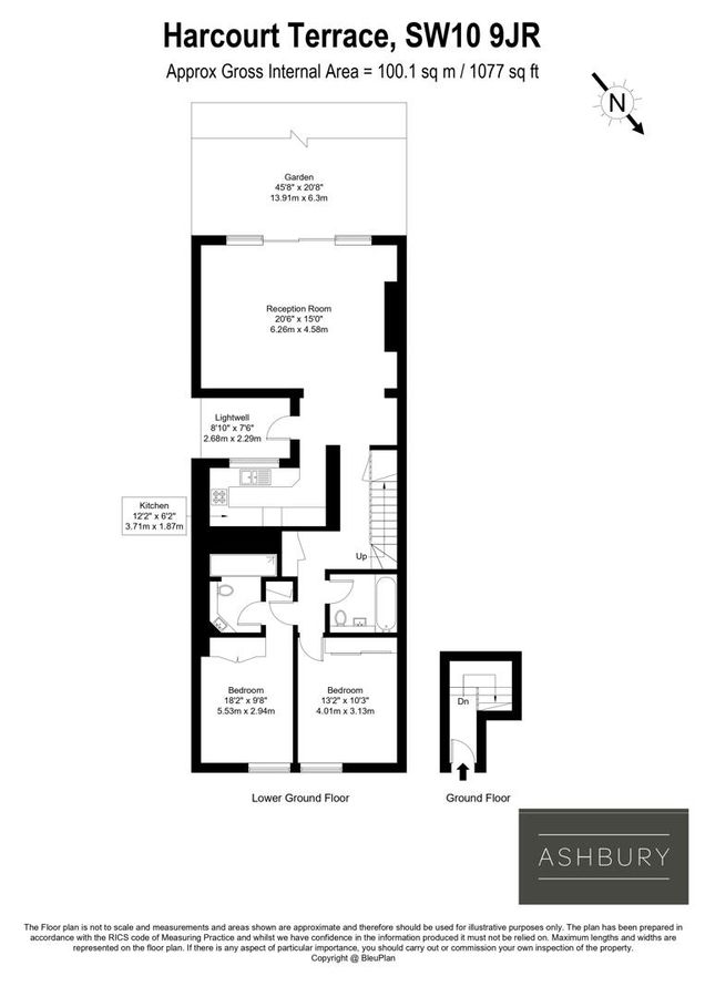 Квартира в Лондоне, Великобритания, 100 м² - фото 13