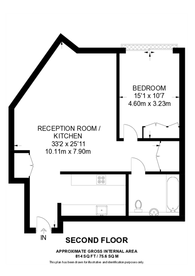 Квартира в Лондоне, Великобритания, 76 м² - фото 14