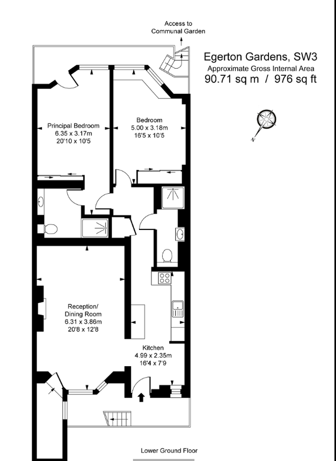 Квартира в Лондоне, Великобритания, 91 м² - фото 14