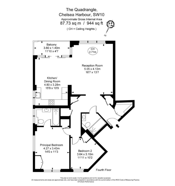Квартира в Лондоне, Великобритания, 88 м² - фото 14