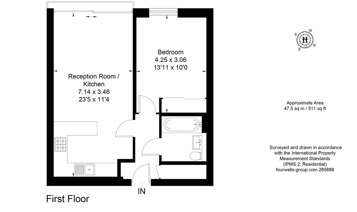 Квартира в Лондоне, Великобритания, 48 м² - фото 15