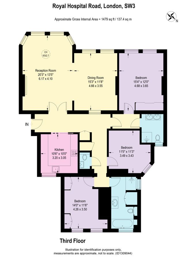 Квартира в Лондоне, Великобритания, 137 м² - фото 15