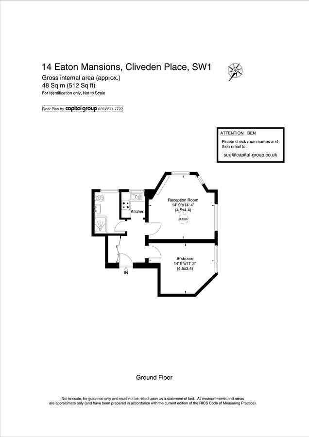 Квартира в Лондоне, Великобритания, 45 м² - фото 15