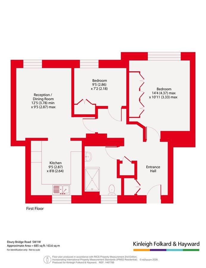 Квартира в Лондоне, Великобритания, 64 м² - фото 18