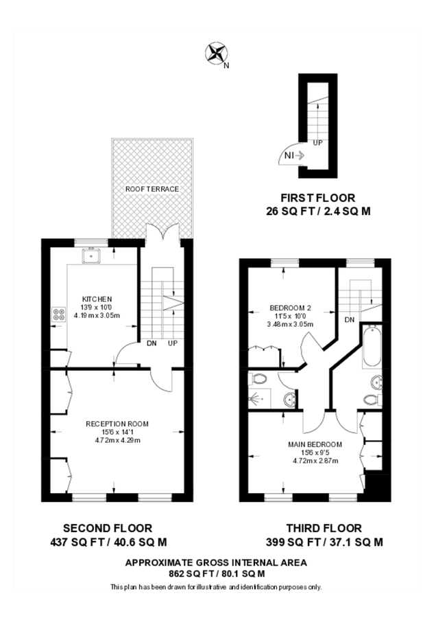 Квартира в Лондоне, Великобритания, 80 м² - фото 19