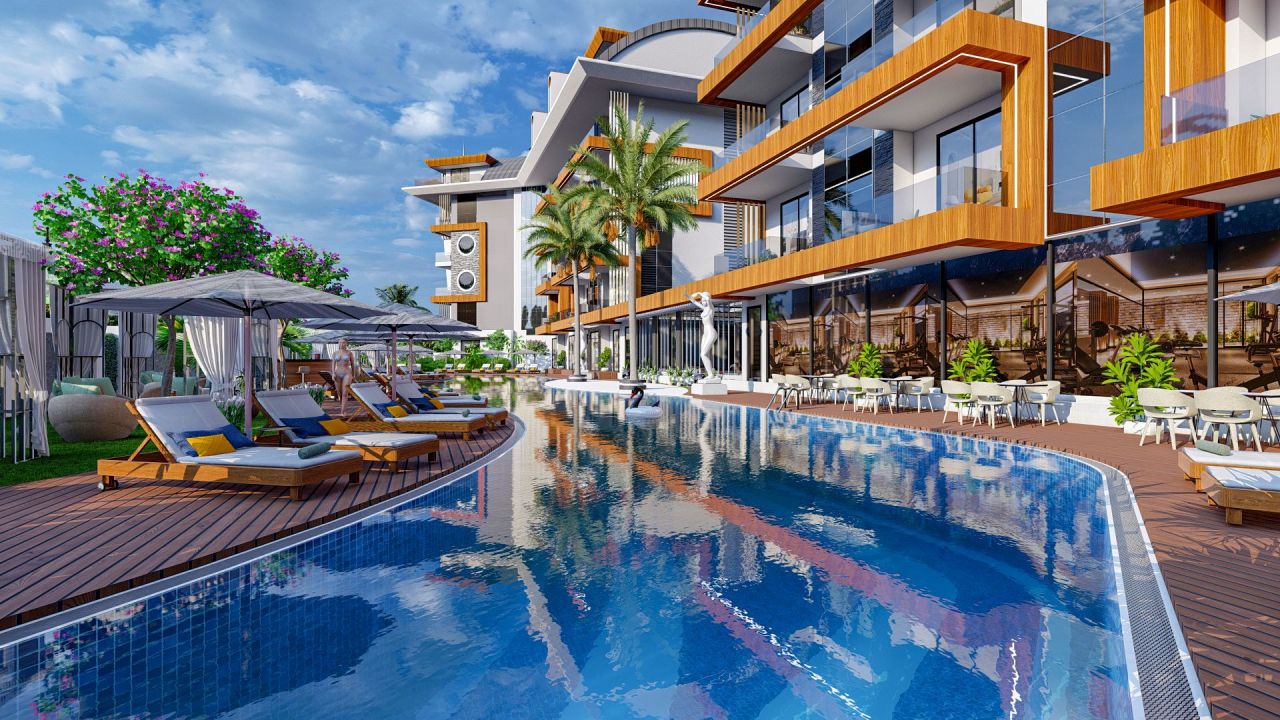 Апартаменты в Алании, Турция, 45 м² - фото 2